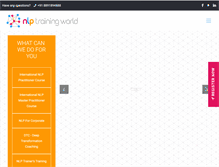 Tablet Screenshot of nlptrainingworld.com